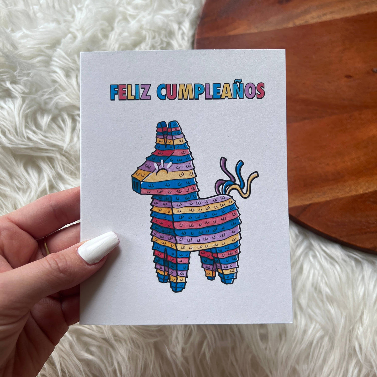 B"feliz cumpleaños" spanish birthday card