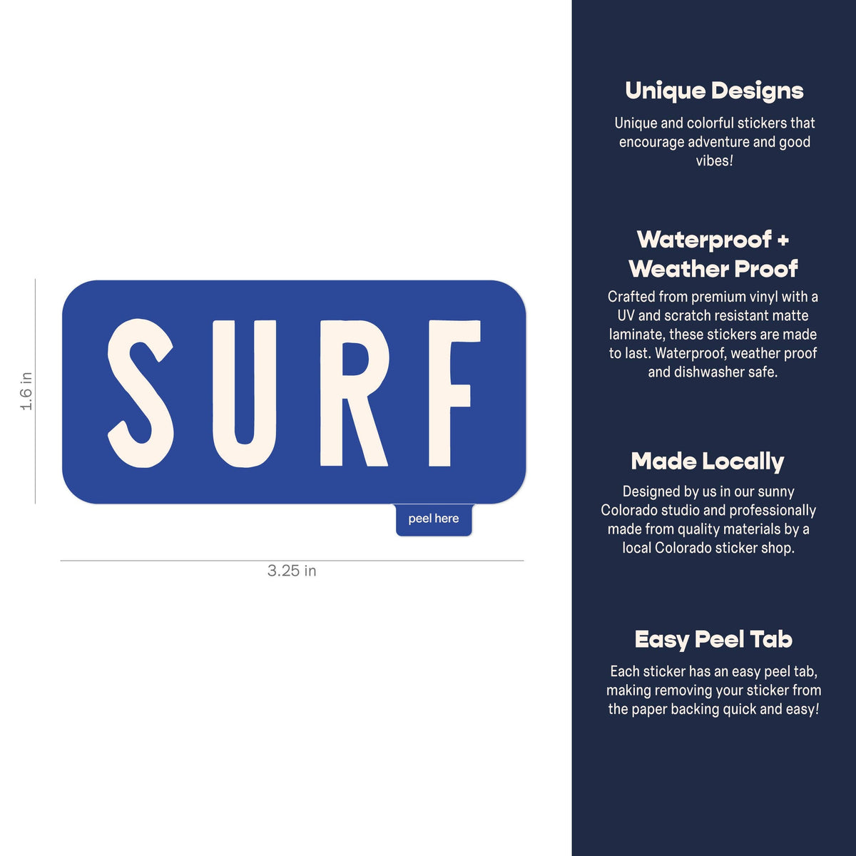 Endless August Supply Co. - Surf Vinyl Sticker: Sticker Only