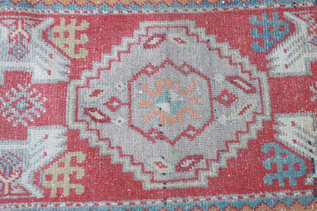 Vintage Turkish Anatolian Boho Rugs for Entry and Decor
