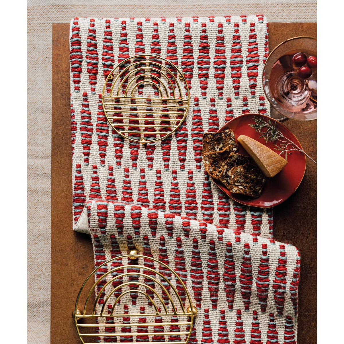 Spool Chili Red Table Runner 72 inches