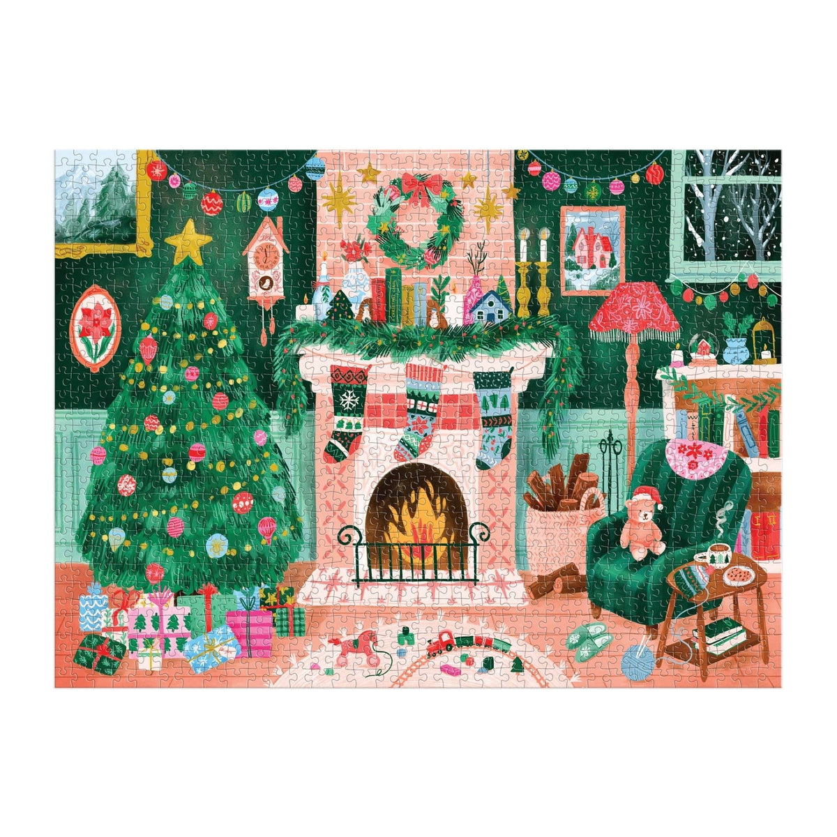Chronicle Books - Cozy by the Fireplace 1000 Piece Puzzle