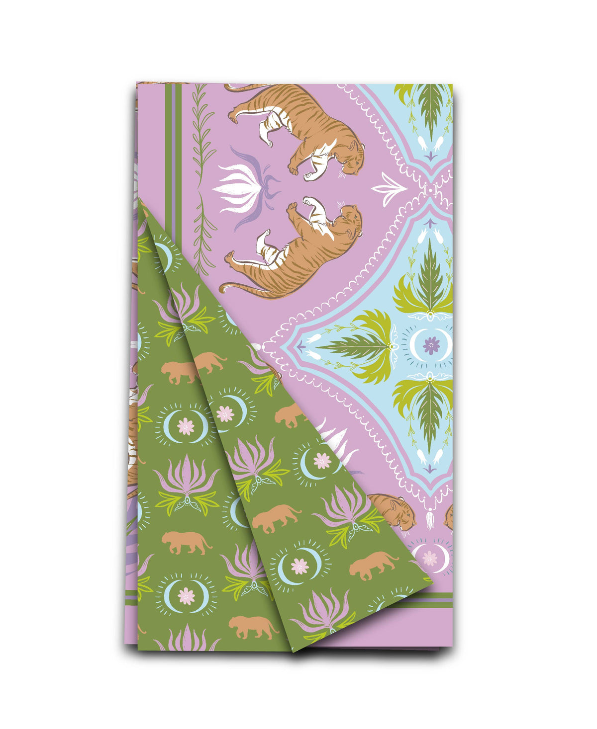 KEVA Style and Created By - Double Sided Moon Tiger Tea Towel