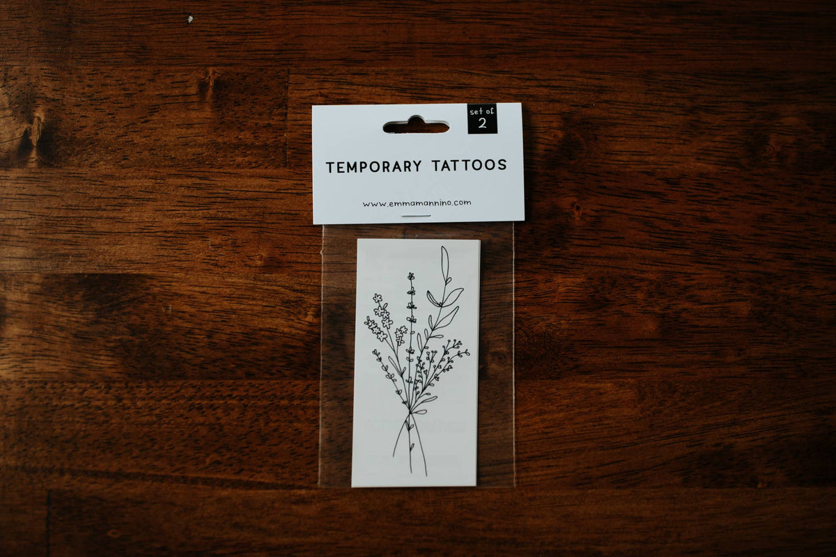 Handpicked Florals Temporary Tattoo