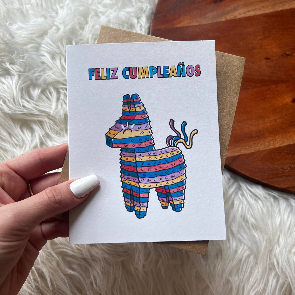 B"feliz cumpleaños" spanish birthday card