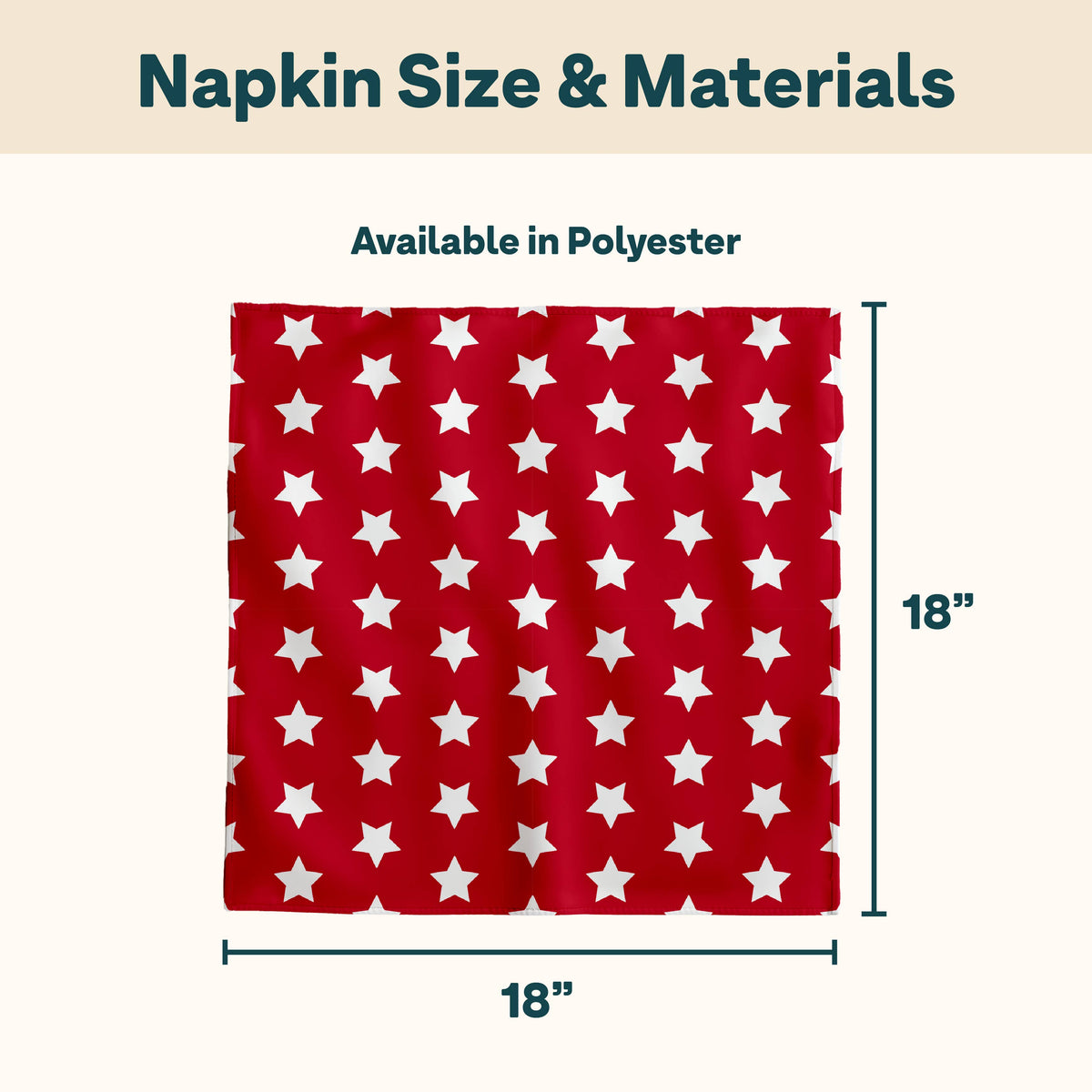Freedom Stars Red Napkins
