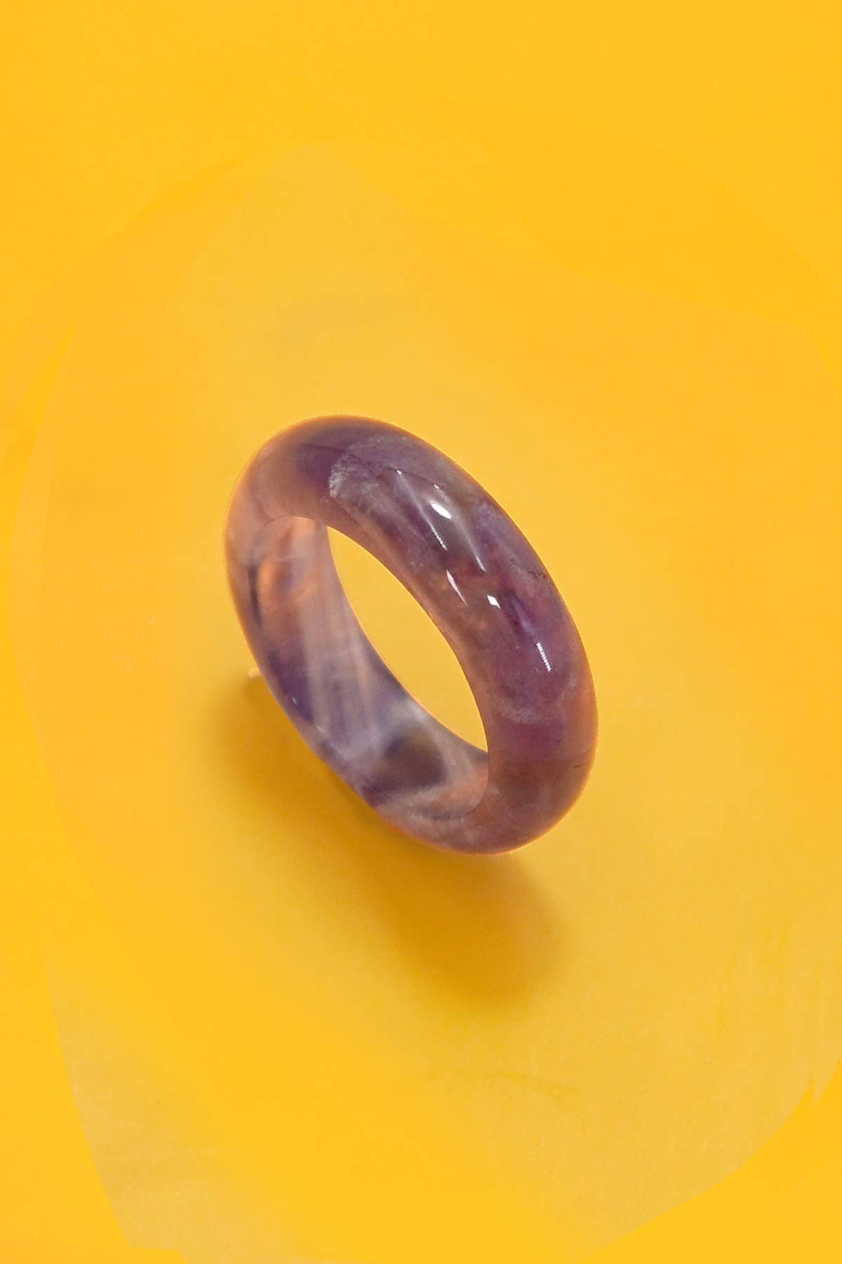 Natural Stone Ring, Rose Quartz