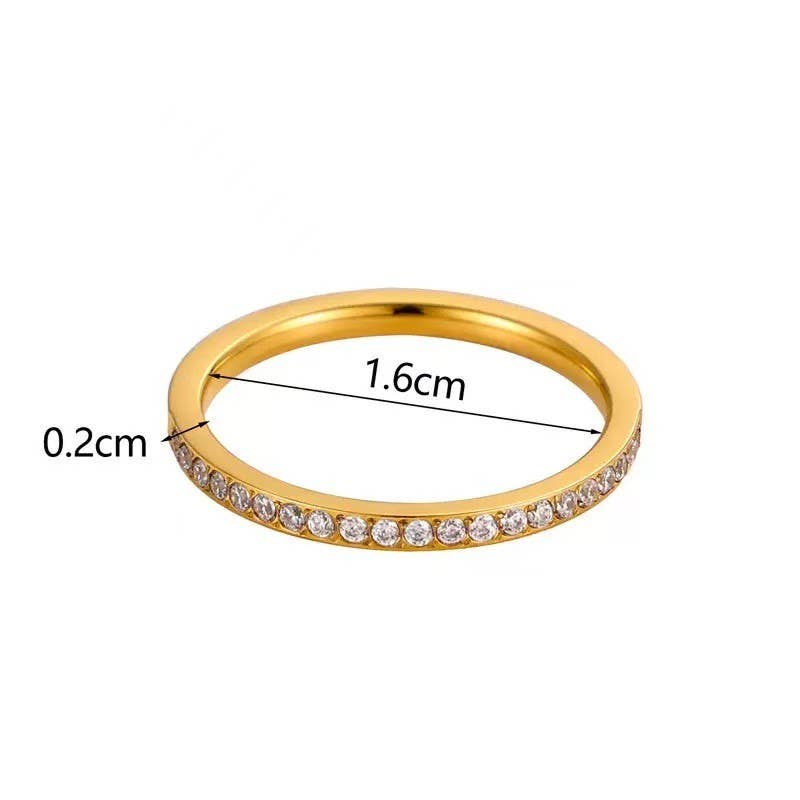 Band Ring, Crystal