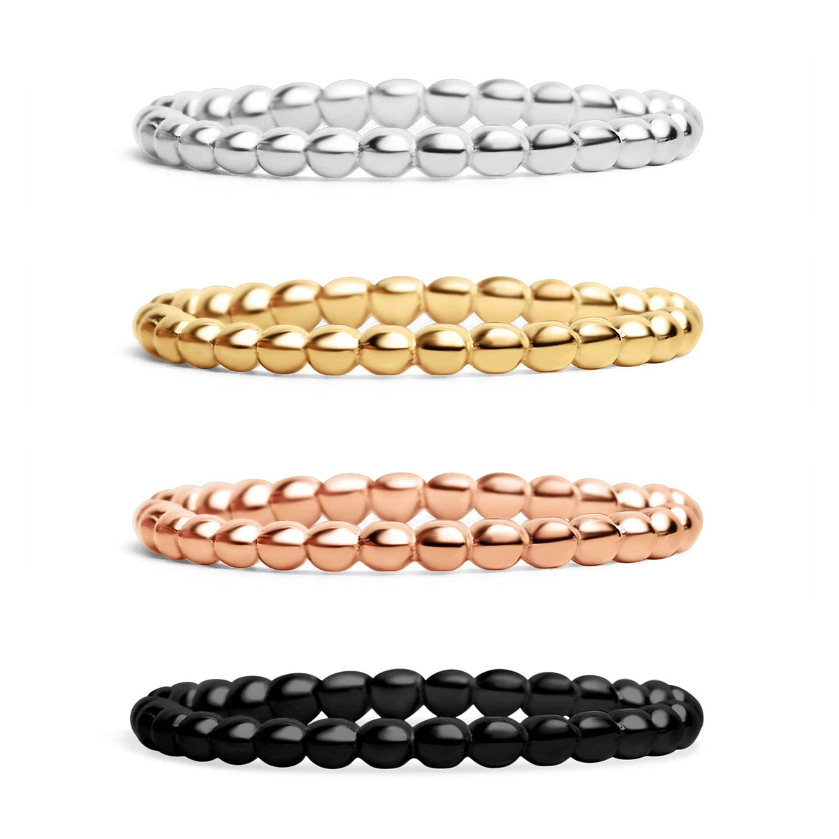 Stainless Steel Beaded Spacer Ring