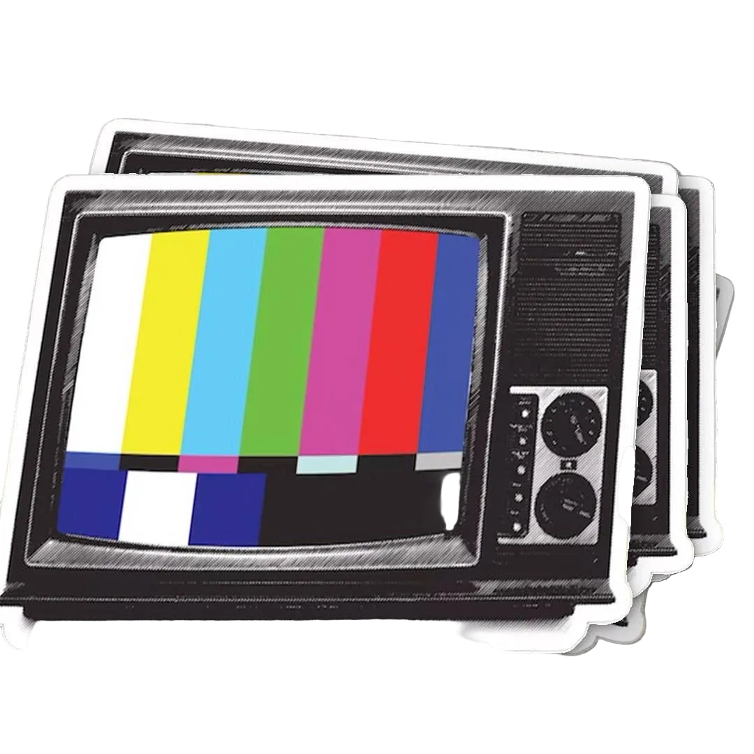 retro television design and color bars 