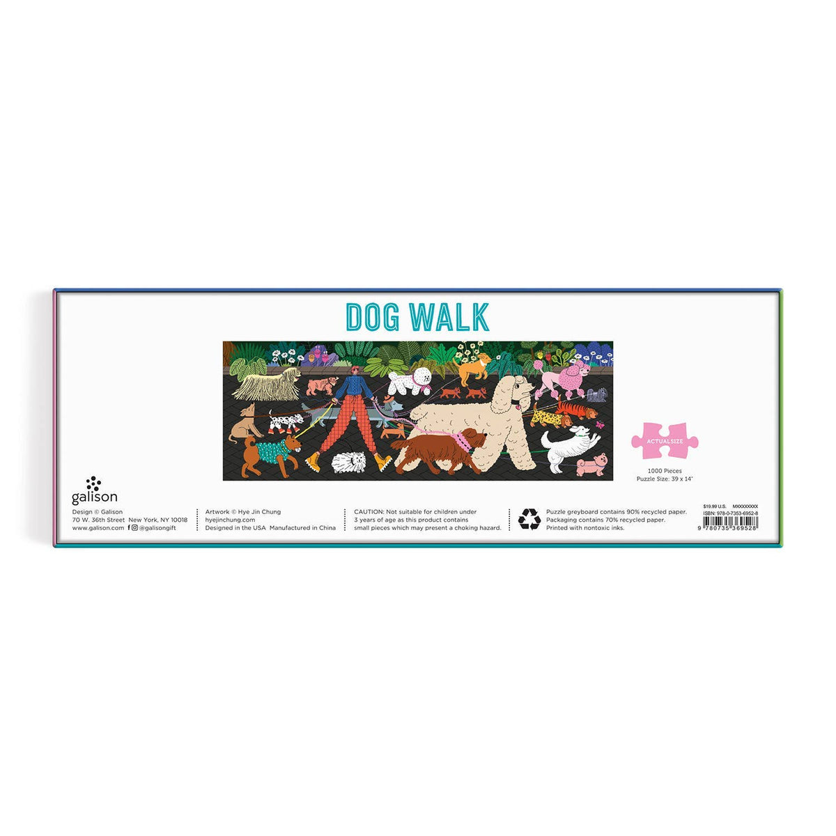 Dog Walk 1000 Piece Panoramic Puzzle
