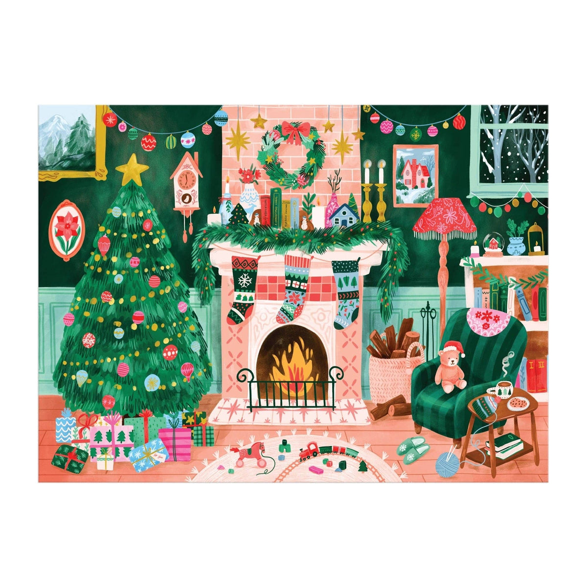 Chronicle Books - Cozy by the Fireplace 1000 Piece Puzzle