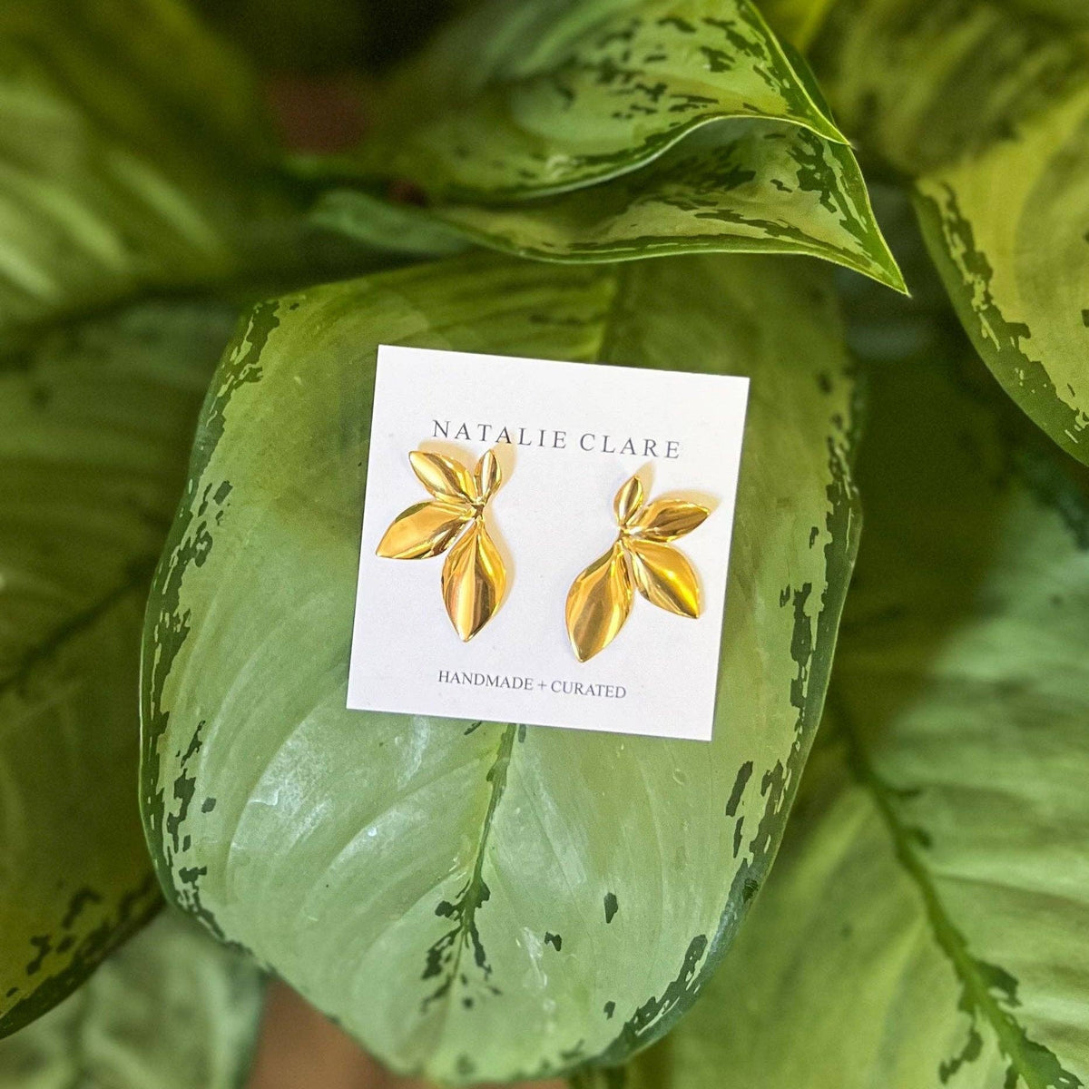 Natalie Clare Collections - Leaf Statement Earrings