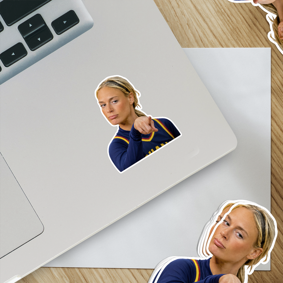 Sophie Cunningham Pointing Basketball Sticker