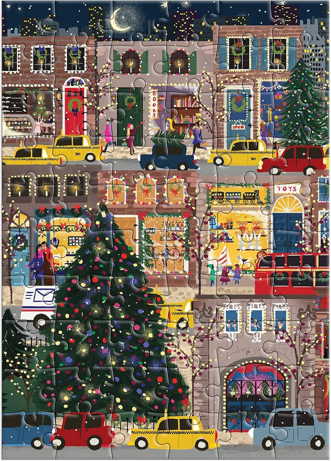 Joy Laforme Christmas Square Greeting Card Puzzle