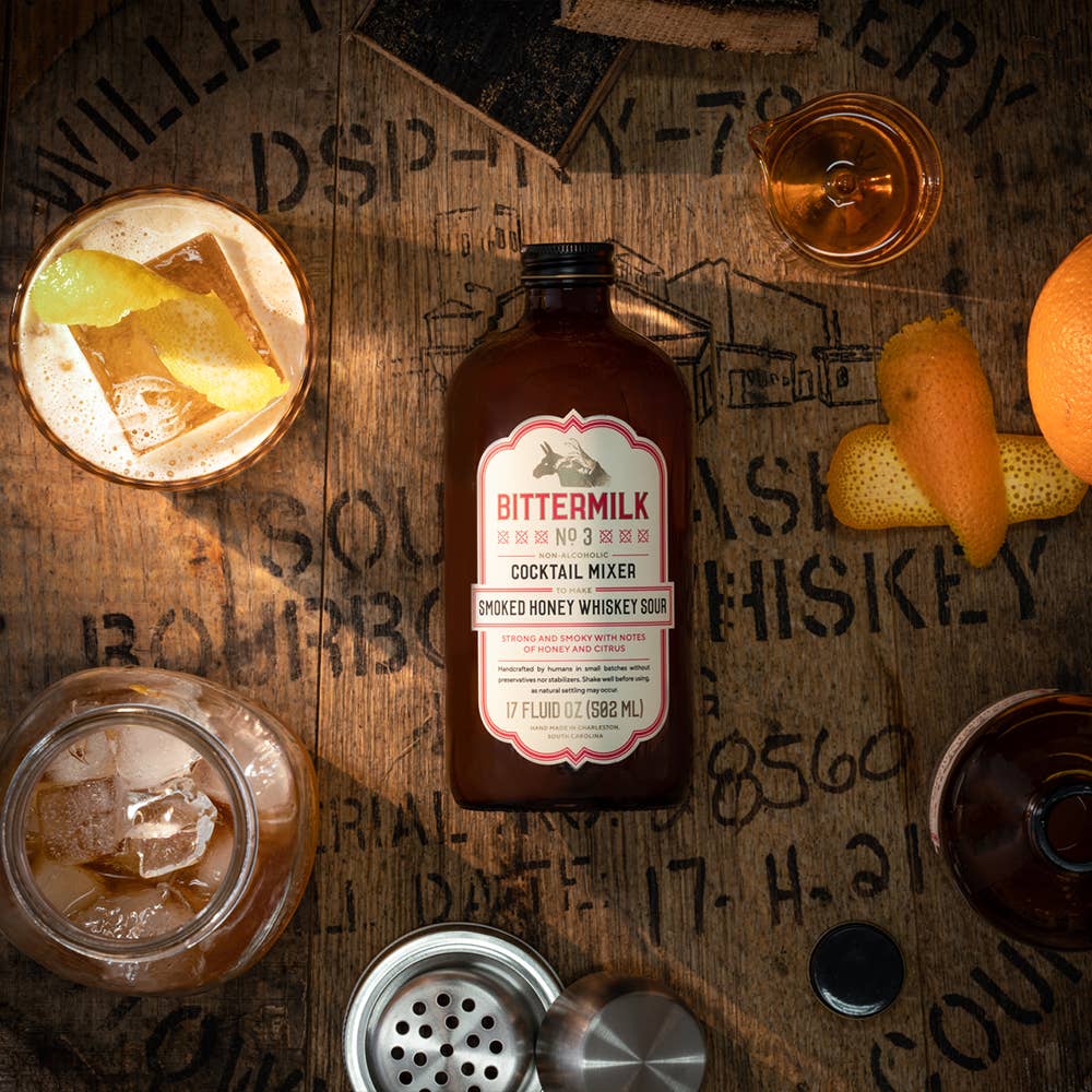 Bittermilk Bottling Co. -Smoked Honey Whiskey Sour