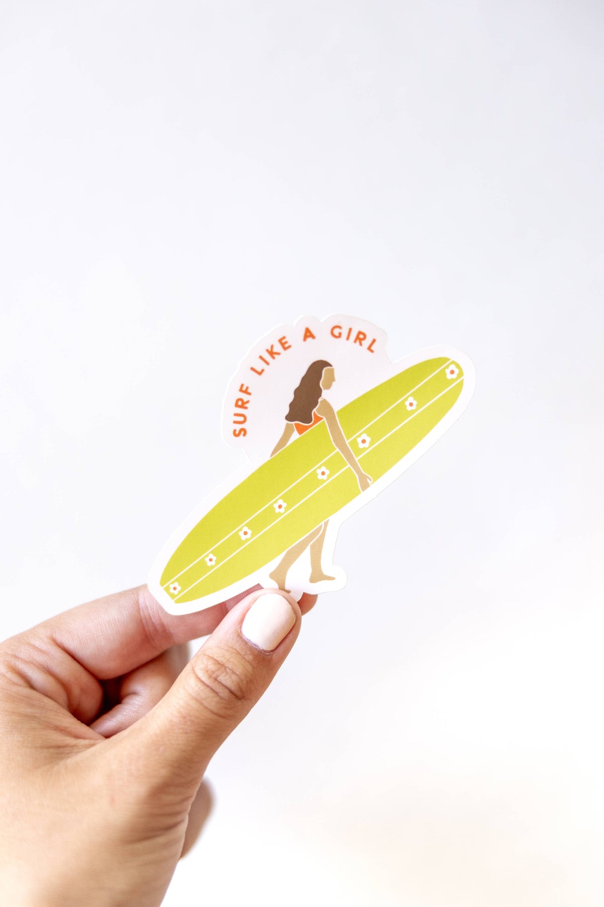 Surf Like a Girl Vinyl Sticker