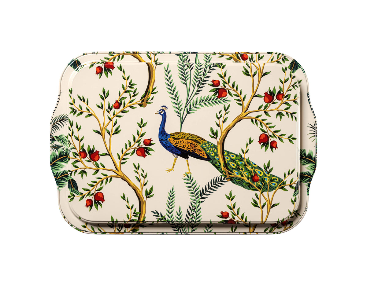 Metal Tray - Peacock - Large