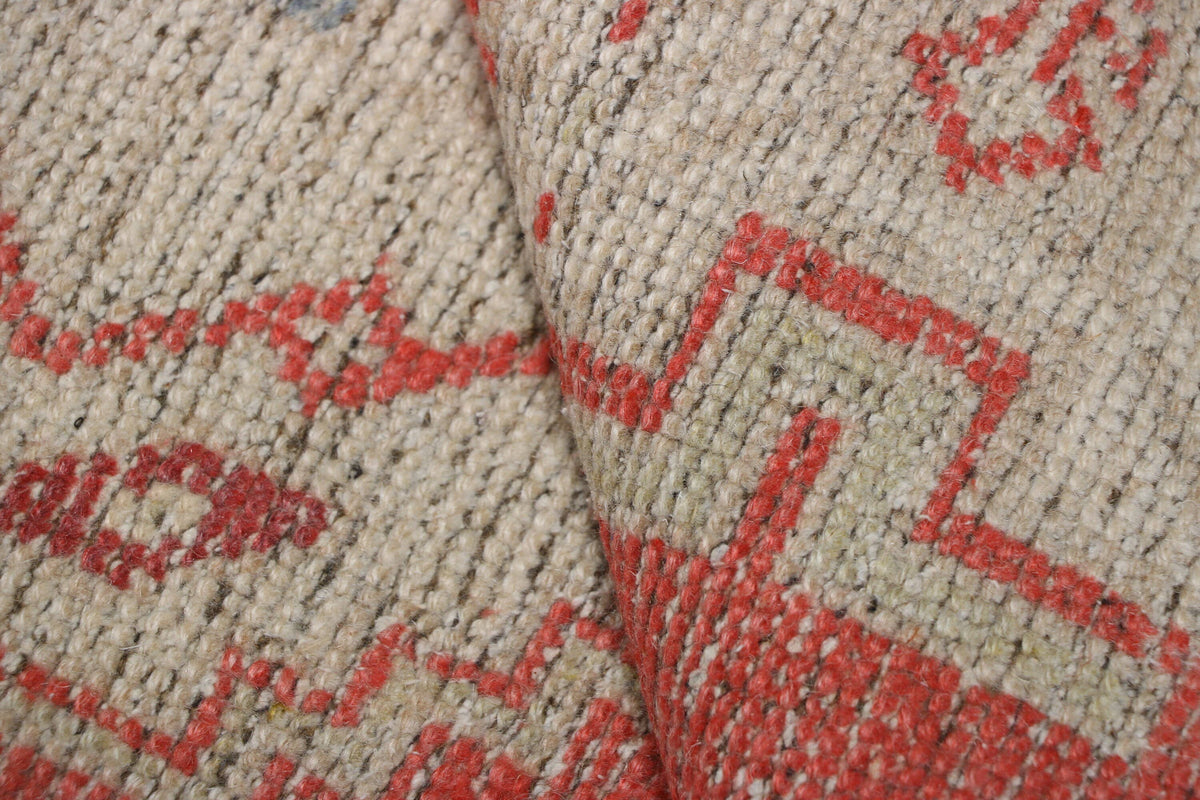 Turkish Vintage Antique Oushak Wool Rug 2x3 ft