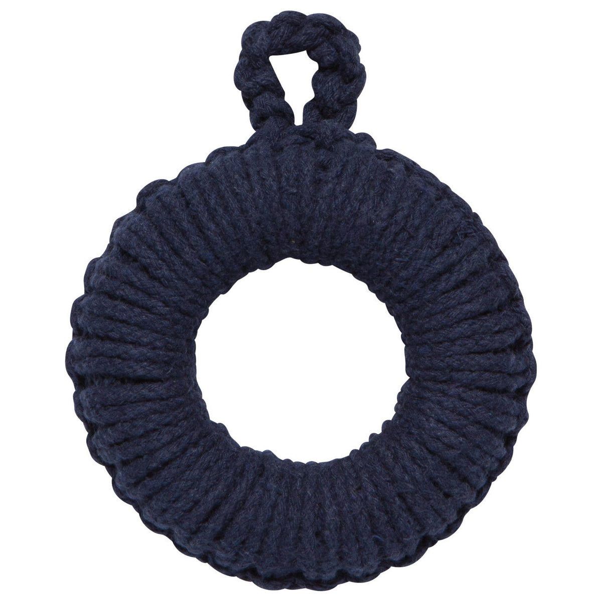 Midnight Blue Woven Orb Trivets Set of 2