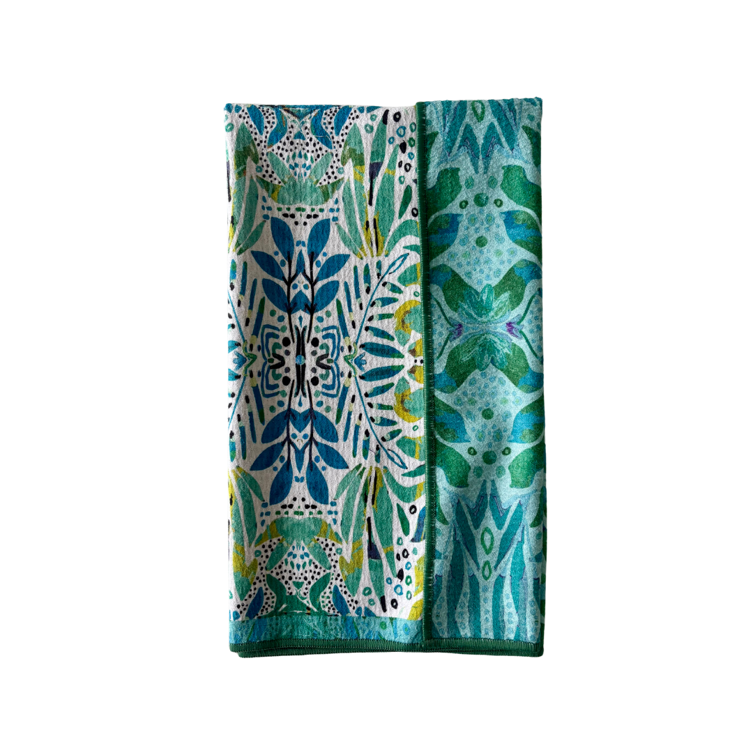 KEVA Style and Created By - Double Sided Amina Sea Glass Tea Towel
