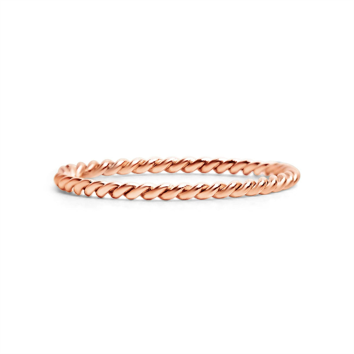 Stainless Steel Braided Stacking Ring