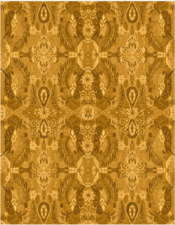 KEVA and Created By - Double Sided Amina Gold Tea Towel