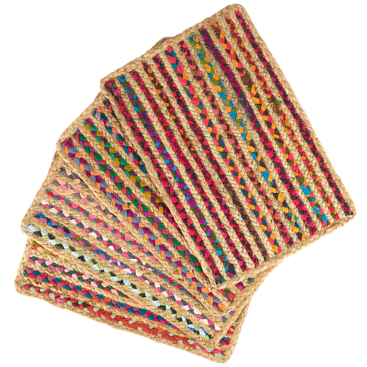Chindi Braided Placemat Set, Set of 4