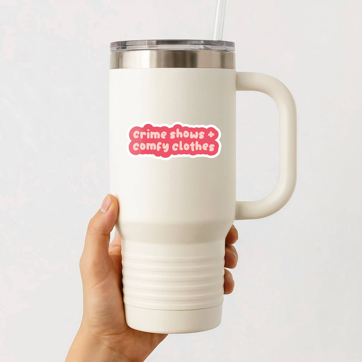 True Crime Stickers – Crime Shows and Comfy Clothes, Relax