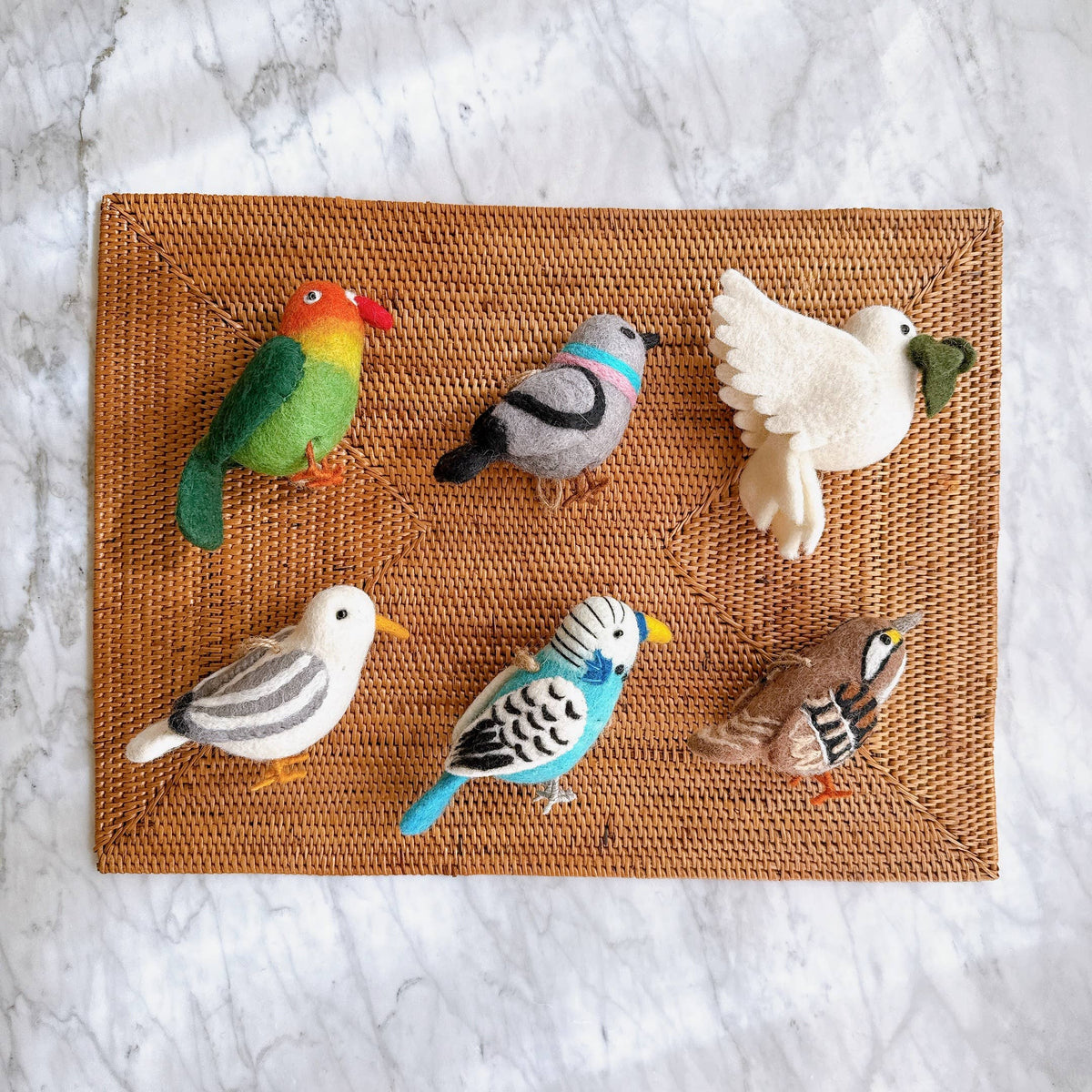 Felt Seagull Ornaments
