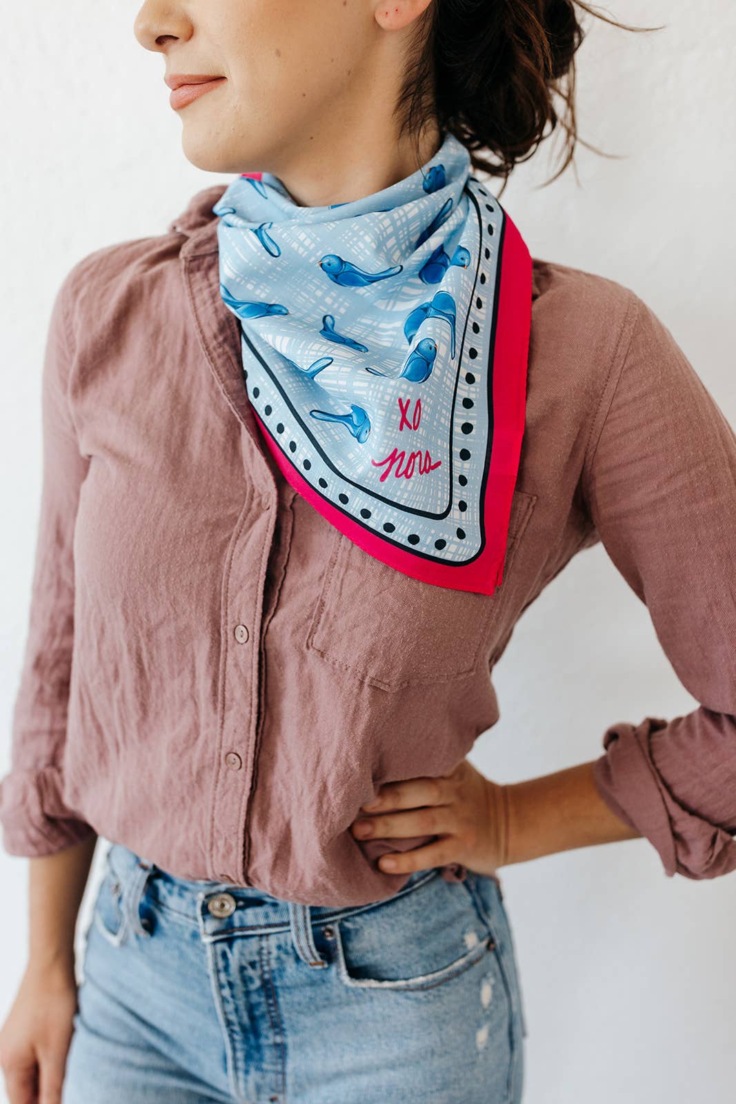 KEVA Style and Created By - Blue Bird of Happiness Bandana Scarf
