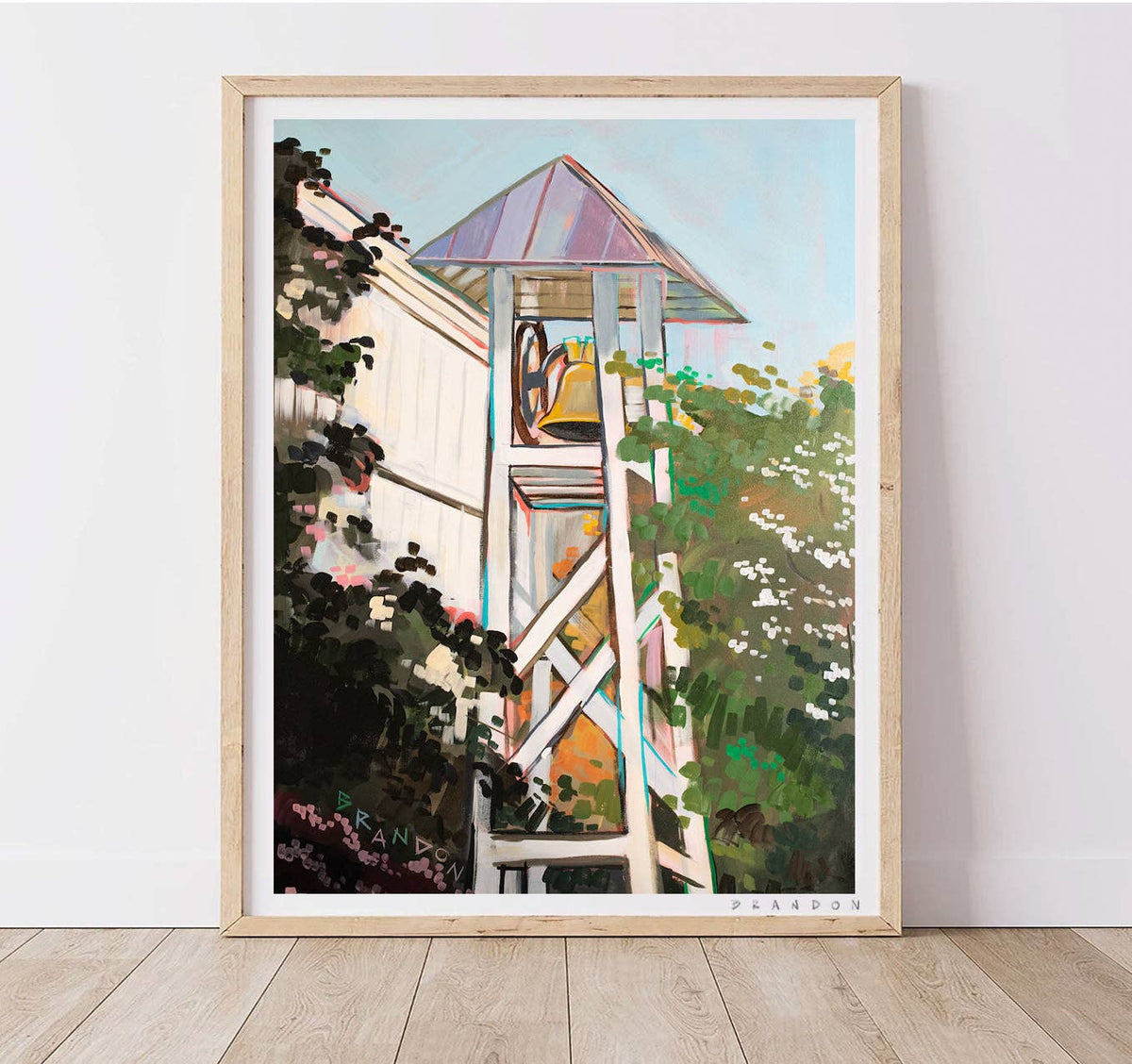 Brandon Art Co - Georgia Bulldogs “Glorious Chapel Bell” | 5x7 Inches