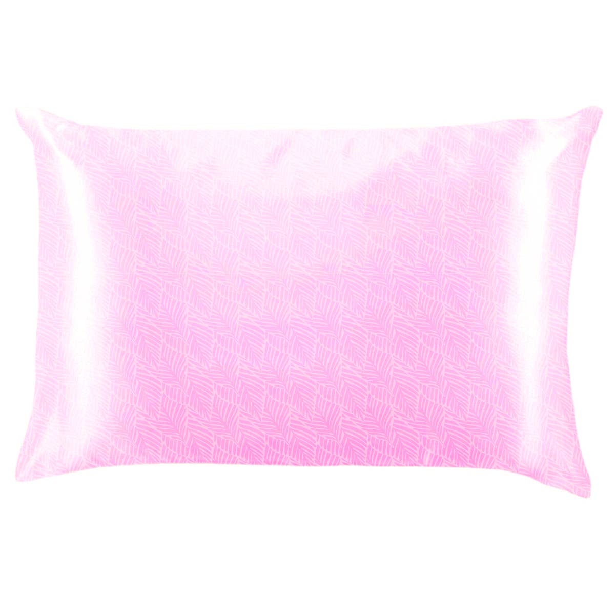 Lemon Lavender Printed Silky Satin Pillowcase Pink
