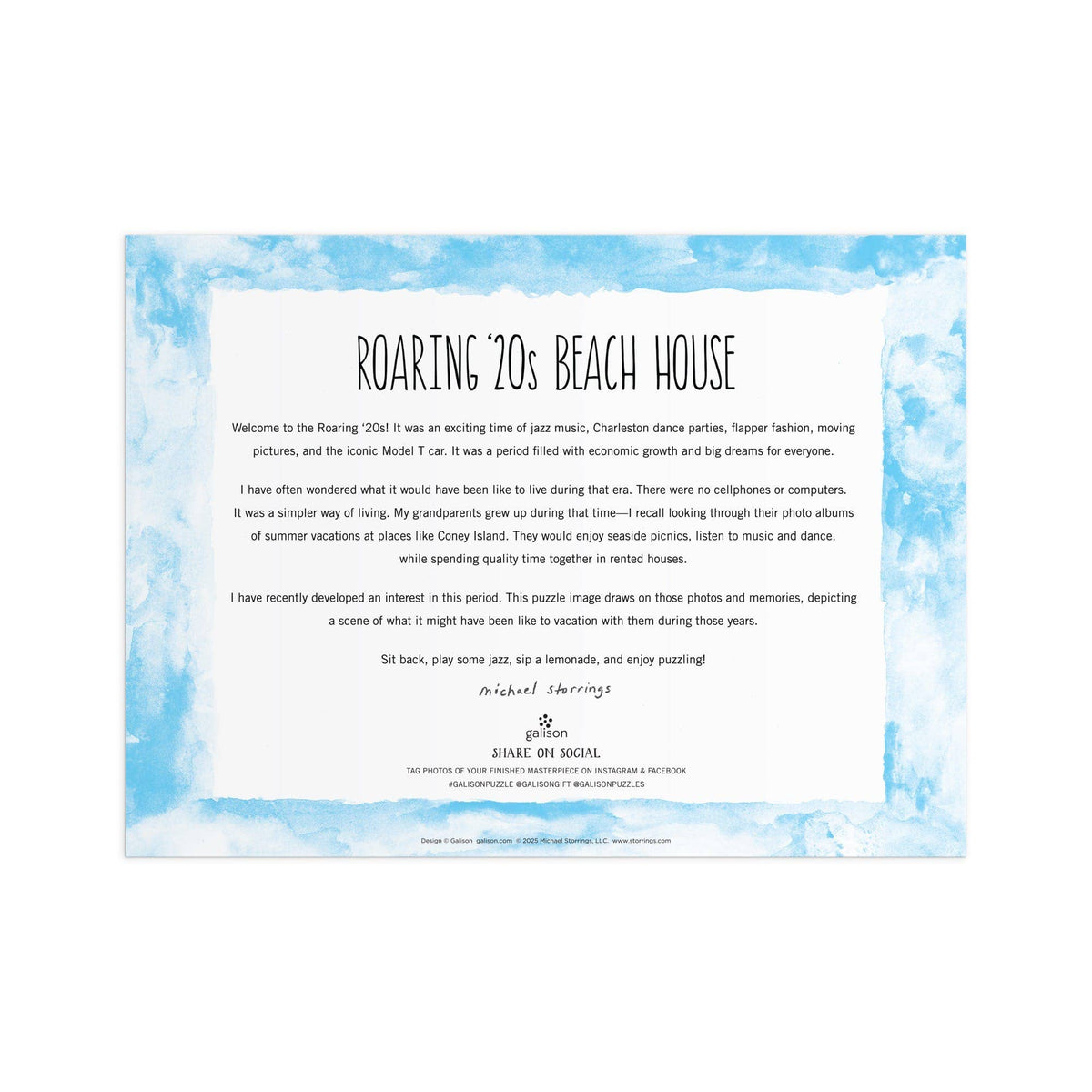 Michael Storrings Roaring 20s Beach House 1000 Piece Puzzle