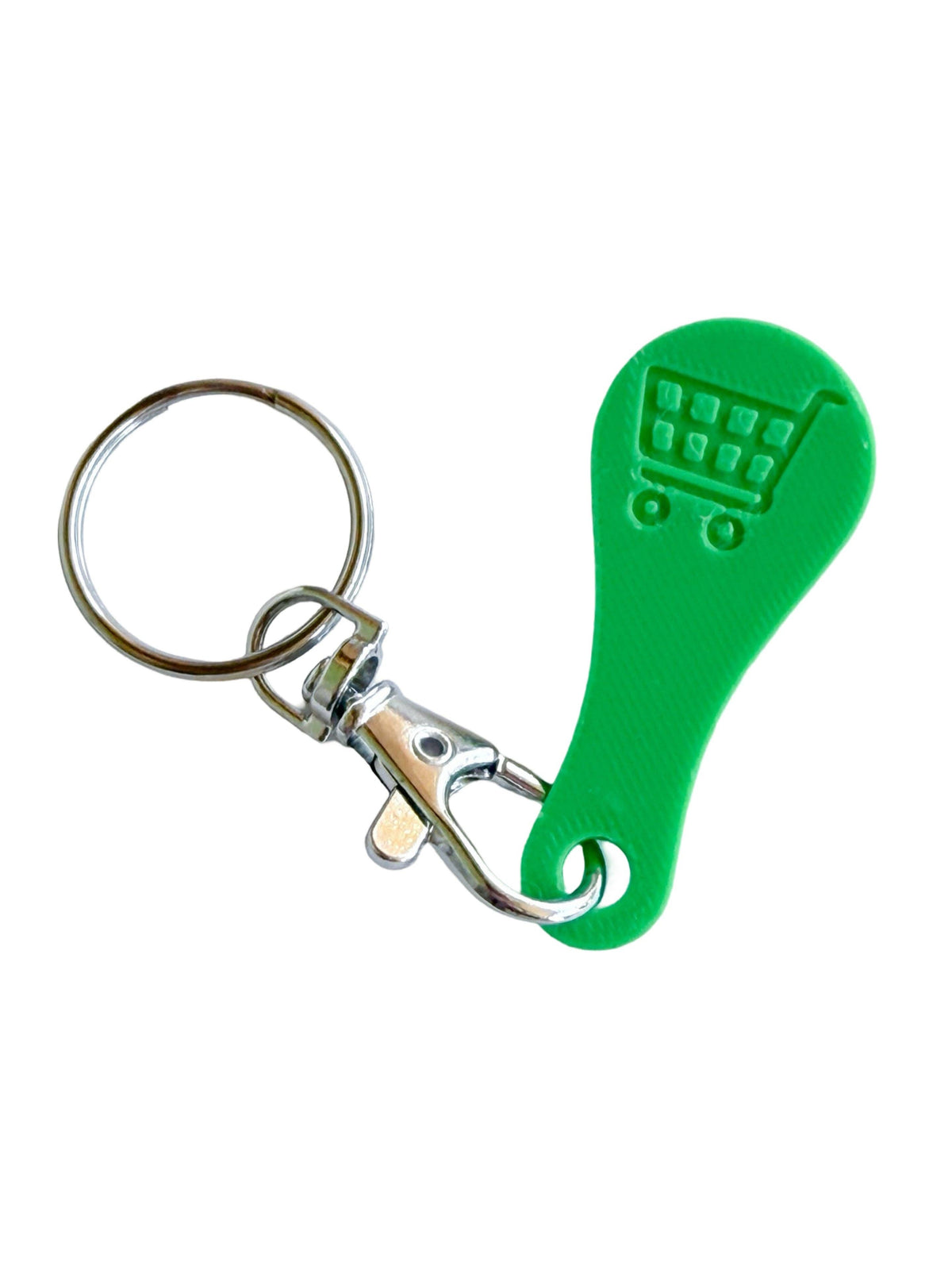 Aldi Shopping Cart Quarter Saver Keychain: Turquoise