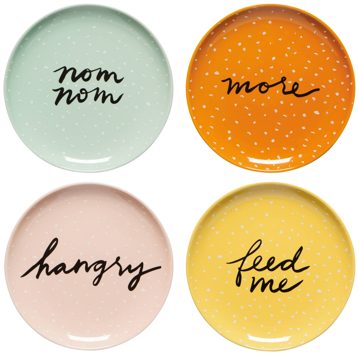 Snappy Appetizer Plates Set of 4