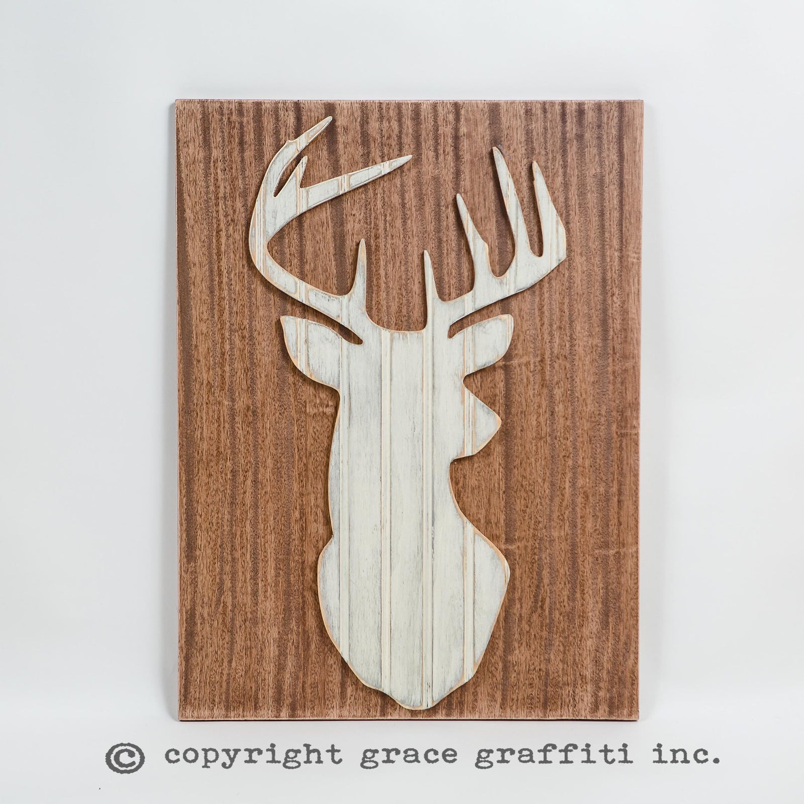 deer wall art  Grace Graffiti
