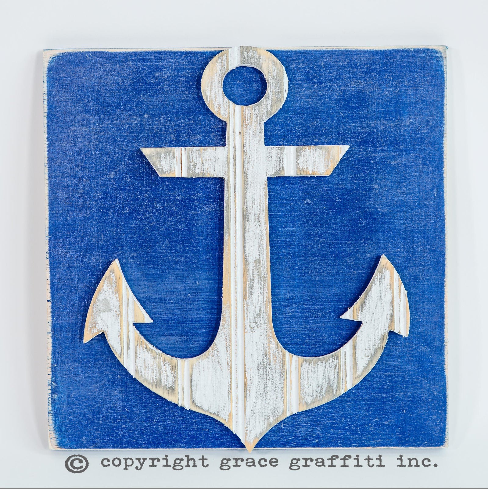 anchor wall art grace graffiti