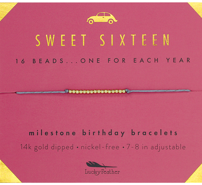 Milestone Birthday Bracelet - Sweet Sixteen