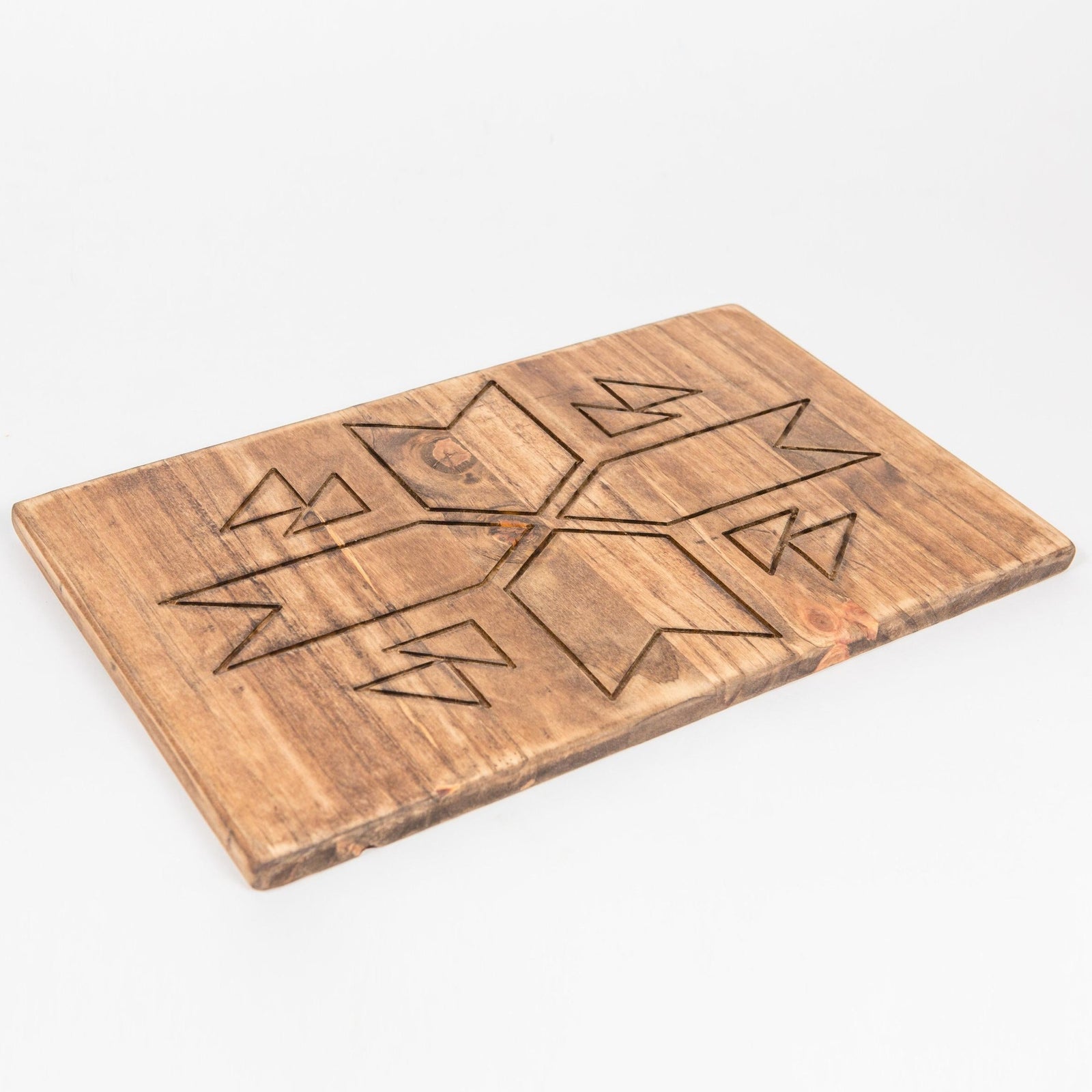 aztec wooden cutting board grace graffiti