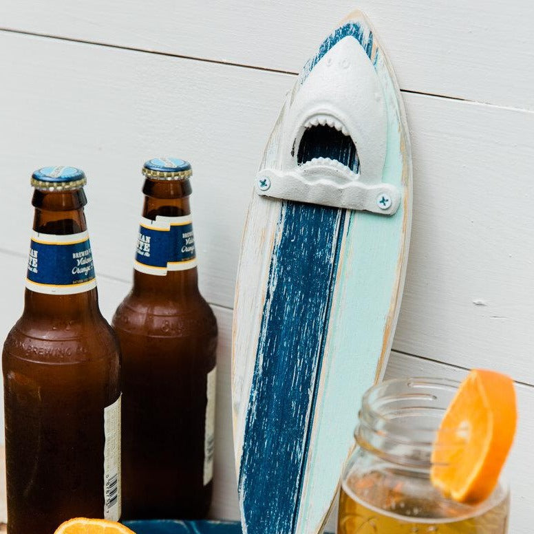 shark surfboard bottle opener grace graffiti