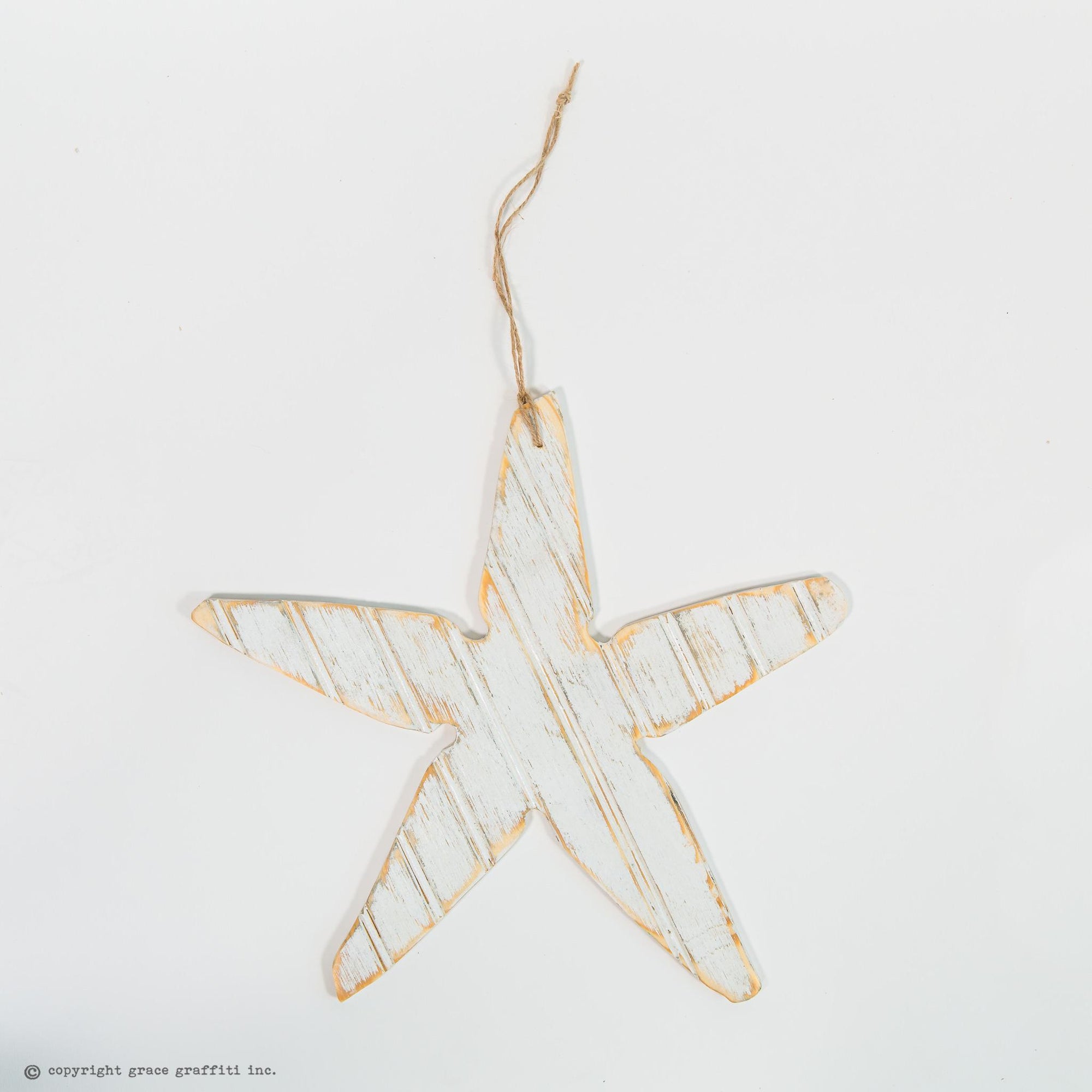 starfish wooden hanger grace graffiti