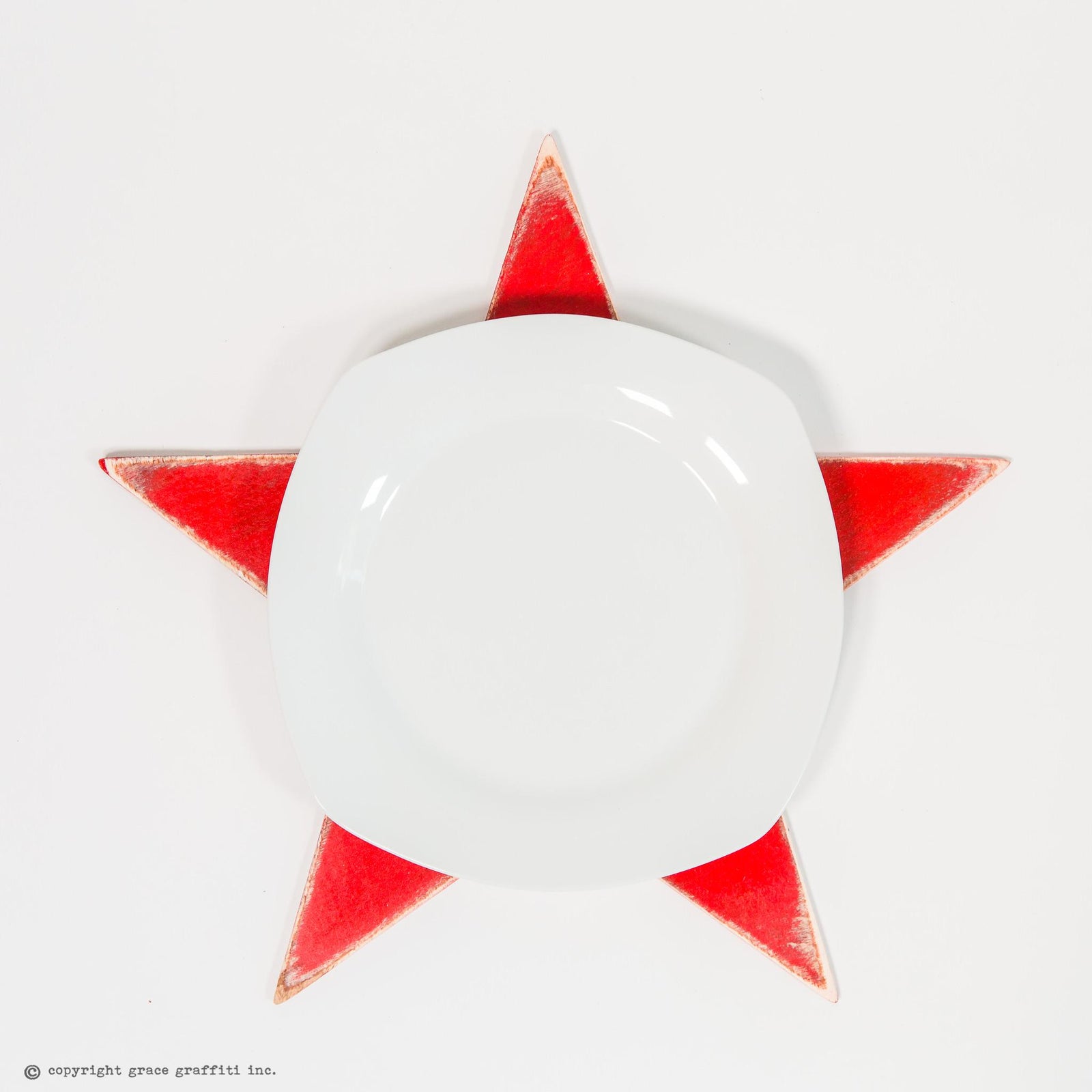 star placemats wooden grace graffiti