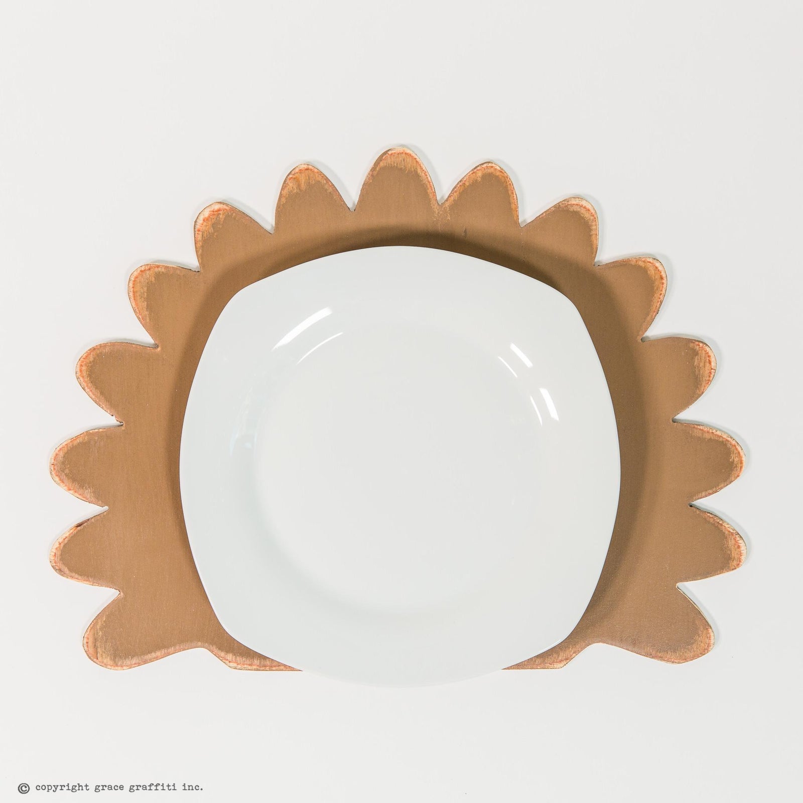 wooden turkey placemats grace graffiti