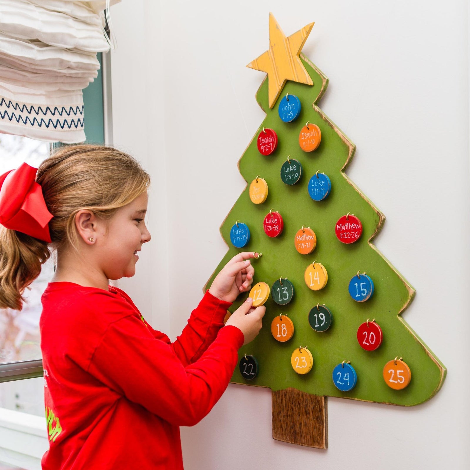 christmas advent tree  Grace Graffiti