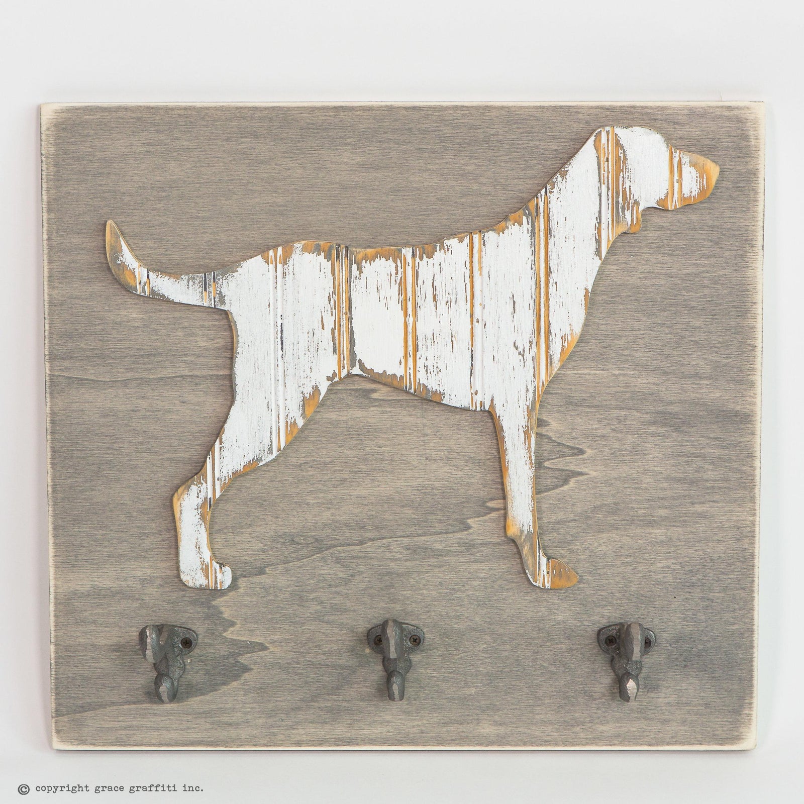 dog wall art hooks grace graffiti
