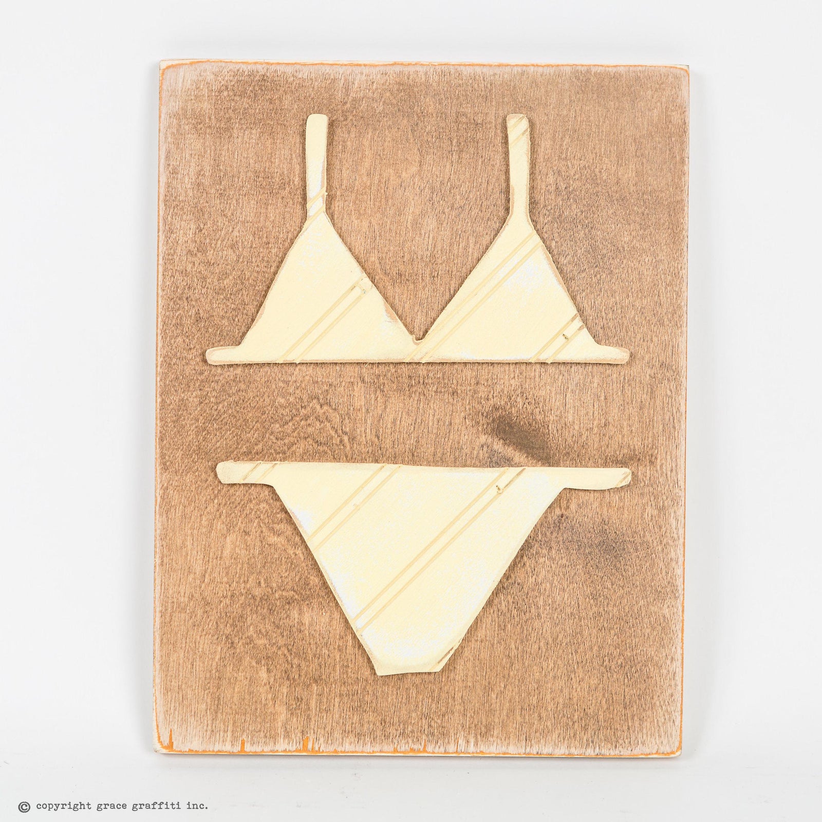 bikini wall art grace graffiti