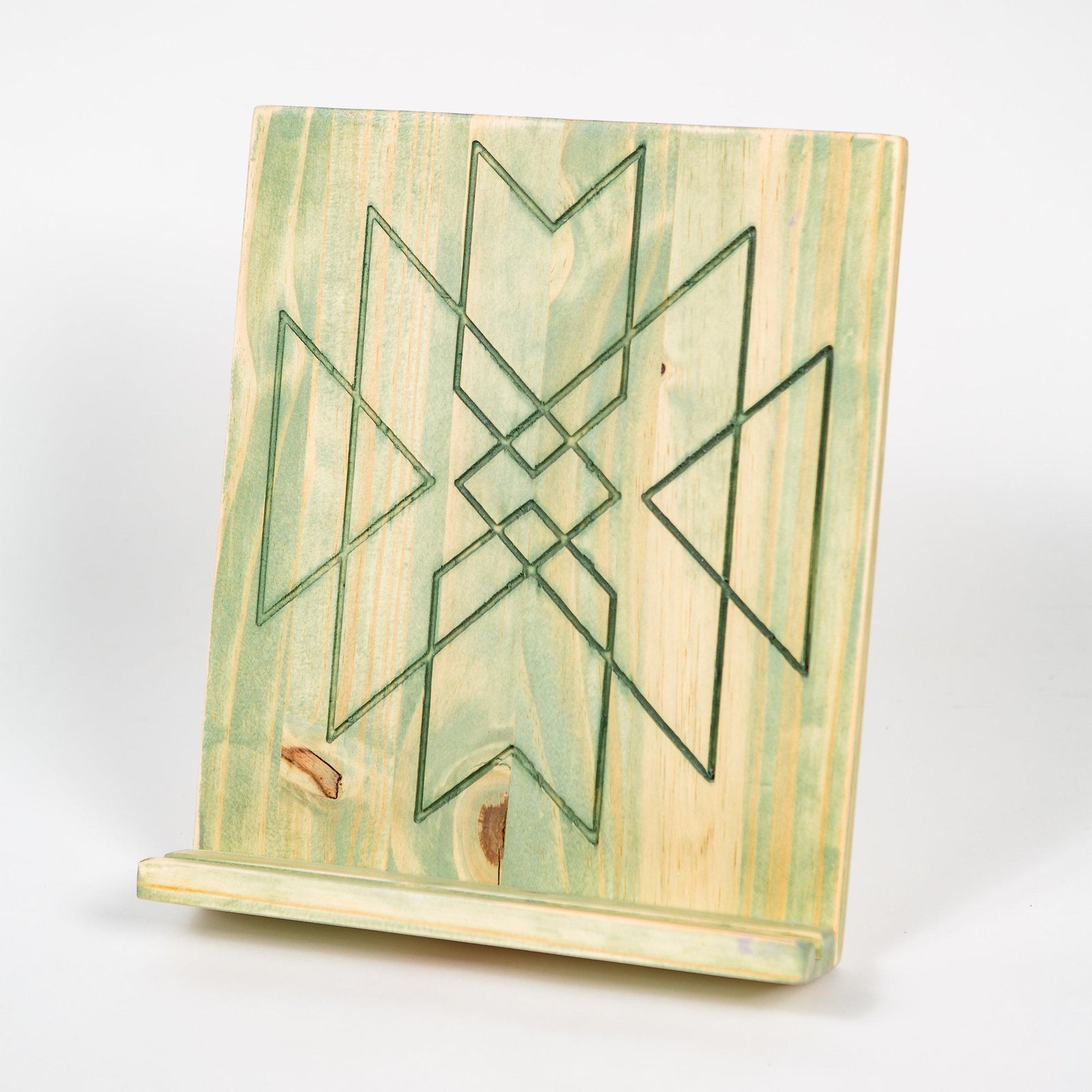 engraved aztec boho tablet stand grace graffiti