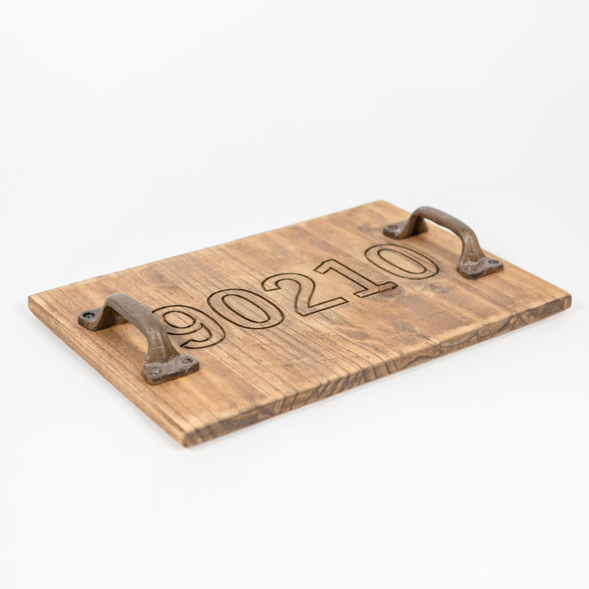 engraved zip code tray with handles grace graffiti