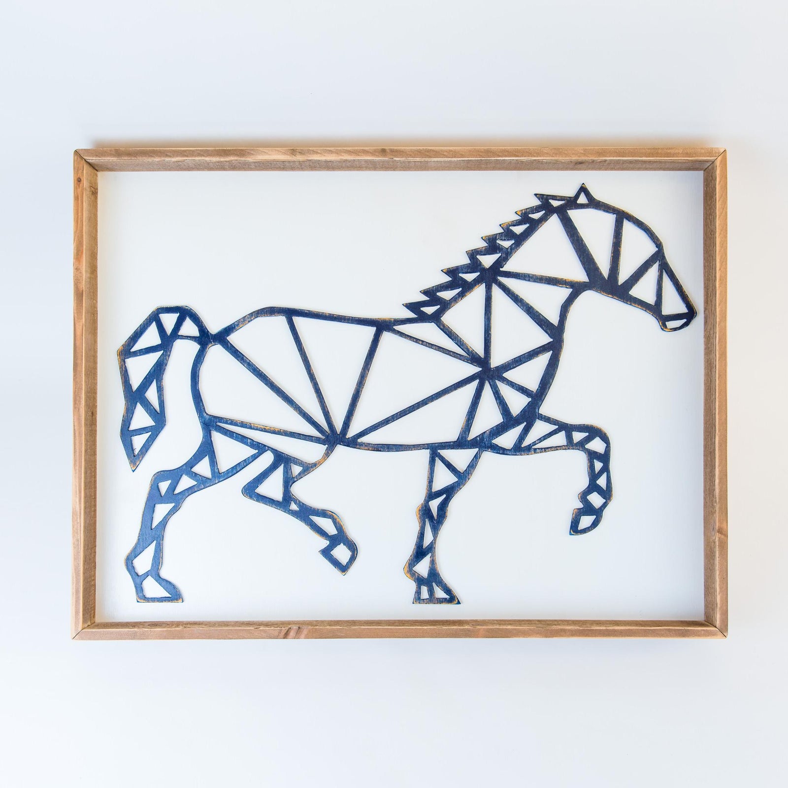 geometric horse wooden wall art grace graffiti