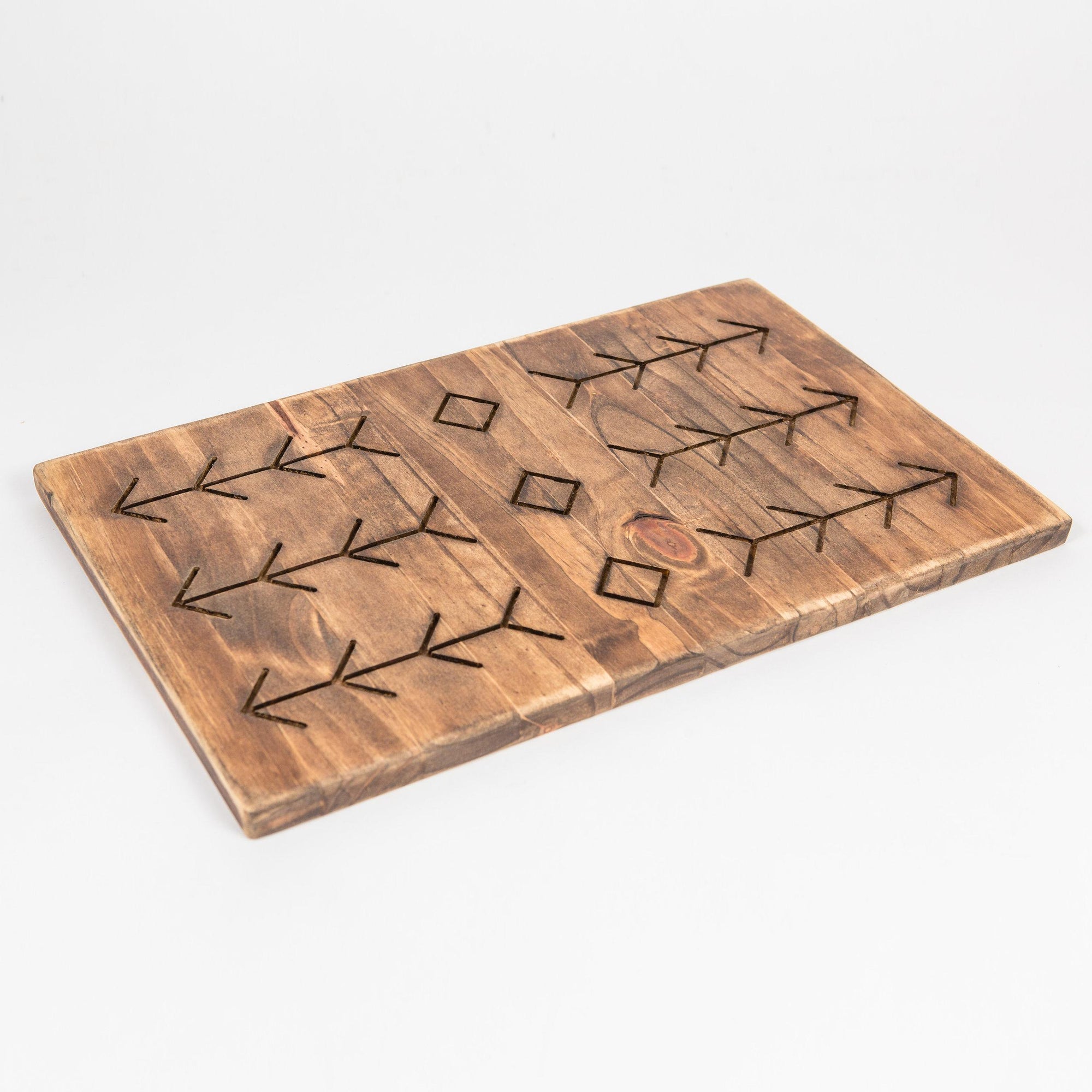 diamonds wooden board